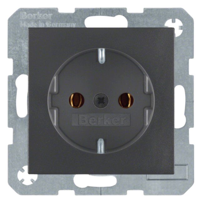 Berker 41431606 Steckdose SCHUKO B.3/B.7 anthrazit matt