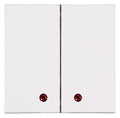 Kopp 862101129 HK07 Flächendoppelwippe m roter Linse reinweiß