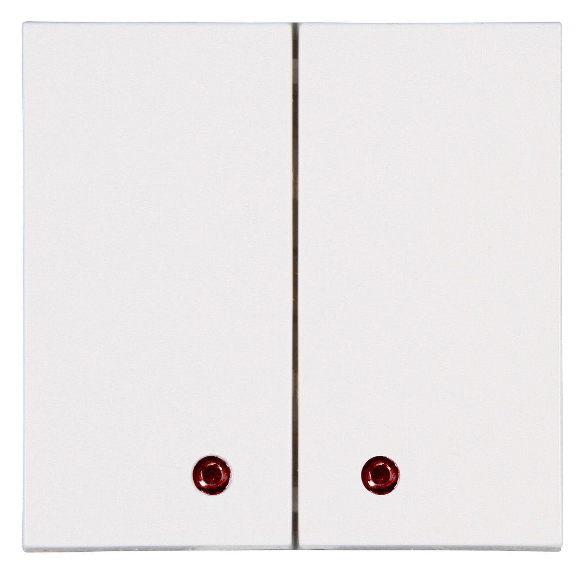 Kopp 862101129 HK07 Flächendoppelwippe m roter Linse reinweiß