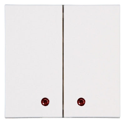 Kopp 862101129 HK07 Flächendoppelwippe m roter Linse reinweiß