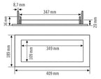 Esylux Universal Einbaurahmen 370 f.Leuchten ELX u.SLX EN10077104
