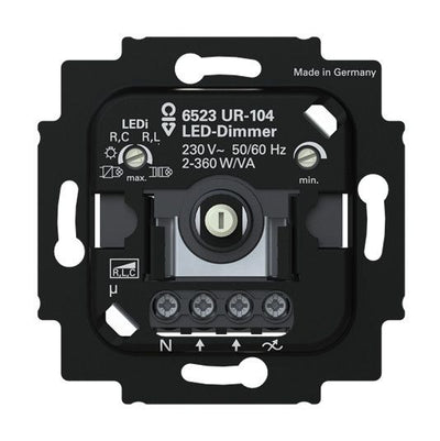 BJ 6523 UR-104 LED-Dimmer.2+3 Draht m.N-Klemme