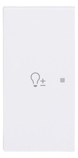 BJ 6234-21-44M Wippe 2-fach links m.Symbol "Dimmer"