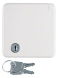Berker 421209 Steckdose SCHUKO m.Abdeck. Klappdeckel+Schloss wg Up IP44 polarweiß