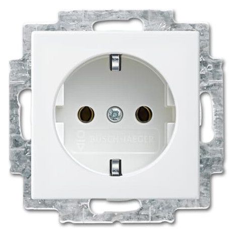 BJ 2300 EUC-914 SCHUKO Steckdose Schraubklemme alpinweiß balance SI