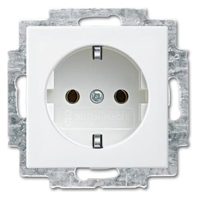 BJ 2300 EUC-914 SCHUKO Steckdose Schraubklemme alpinweiß balance SI