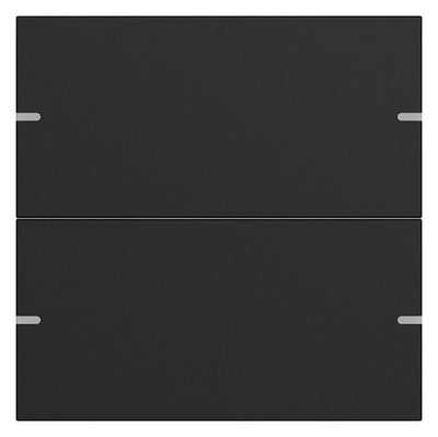GIRA 5022905 Wippenset 2fach Tastsensor4 TS4 Aluminium Schwarz matt (lackiert)