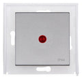 Kopp 493582001 HK07 IP44 Flächenwippe m. Linse rot stahl