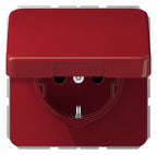 Jung CD1520BFKLRT SCHUKO-Steckdose m.Klappdeckel rot