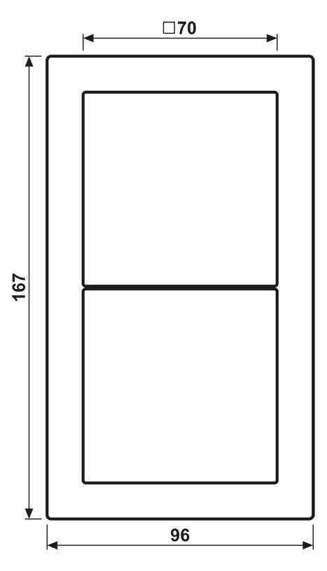 Jung FD982SW Rahmen 2fach FD-design schwarz