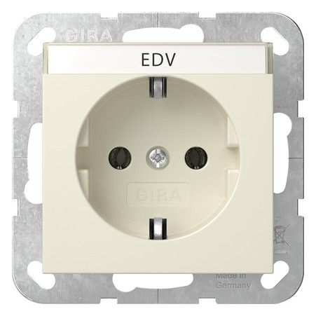 GIRA 445701 SCHUKO-Steckdose BSF System 55 Cremeweiß glänzend