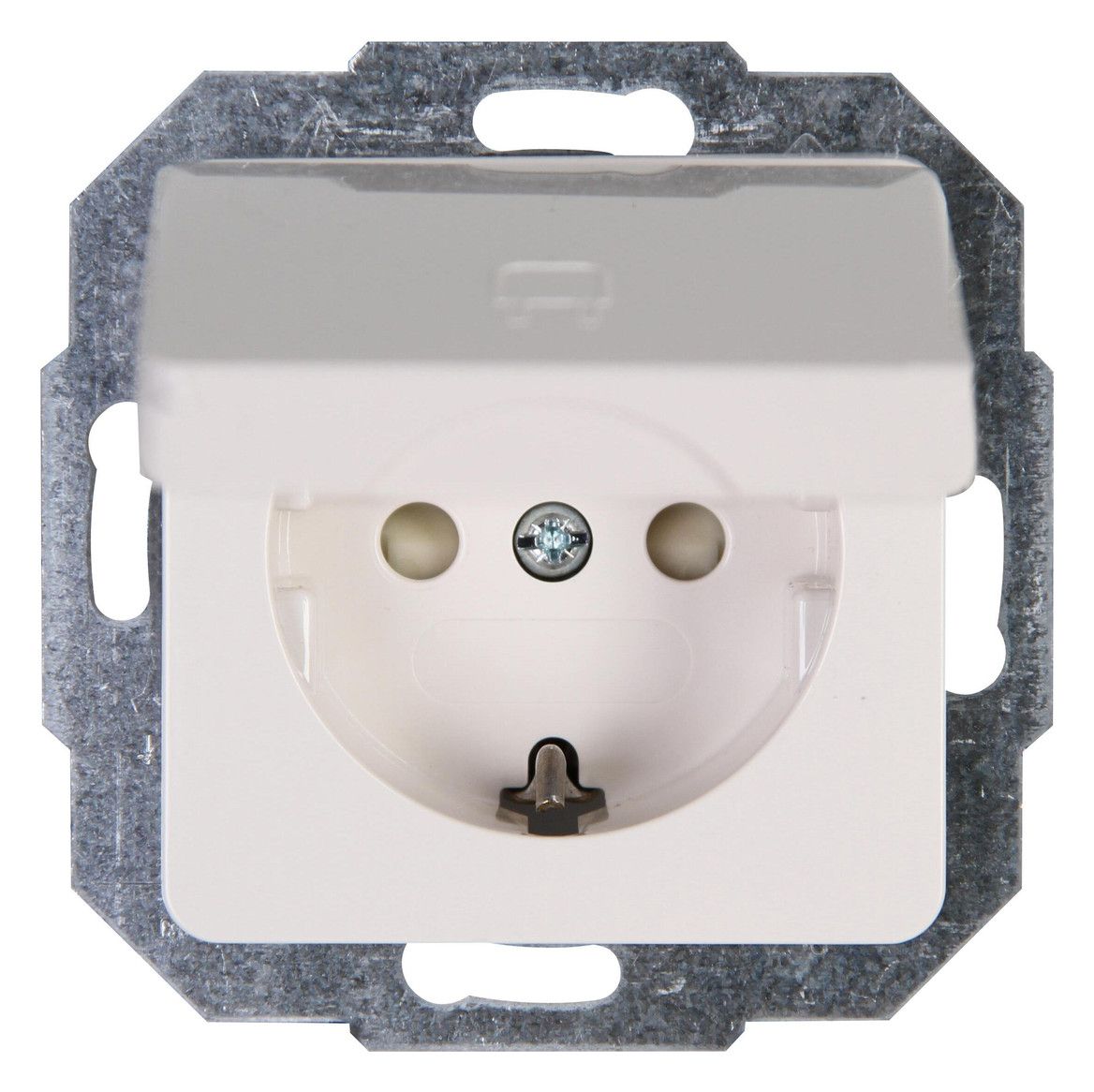 Kopp 914913081 MILANO Schuko Steckdose Klappd.erhöhtem Ber.schutz weiß
