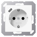 Jung A1520-18CWW SCHUKOsteckdose m.USB Typ C
