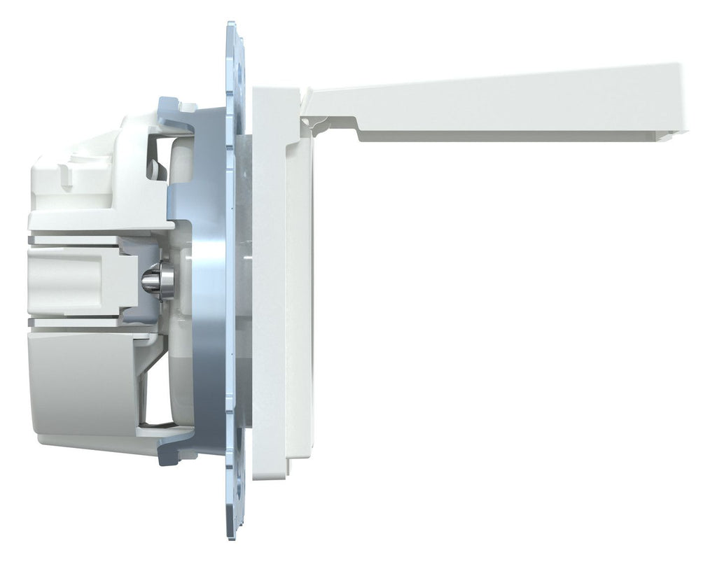 Mert MEG 2310-0325 SCHUKO-Steckdose BRS m.Klappdeckel StK aktivweiß glänz. Sys.M