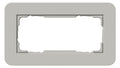 GIRA 1002412 Abdeckrahmen 2f o.Mittelst. E3 Grau/Reinweiß glänzend Soft-Touch