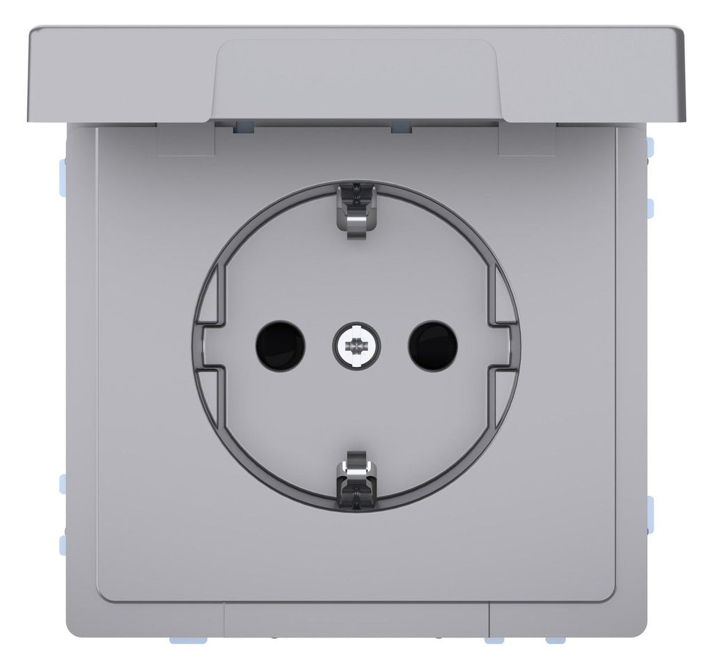Mert MEG 2314-6036 SCHUKO-Steckdose m.Klappdeckel IP44 BRS StK Edelstahl