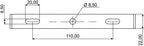 S&H 39263 LED Displaystrahler 50COB 251x170x70,3mm 100-240VAC 120-230VDC 50W