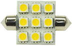 S&H 34698 LED-Soffitte 9SMD Ø24mmx42mm S8,5 10-30VDC 10-18VAC 2W 3000K dimmbar