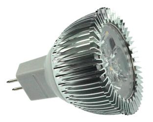 S&H 33484 LED MR16 3x1W 50x52mm GU5,3 12VAC 10-30VDC 4W 198lm 3000K 30°