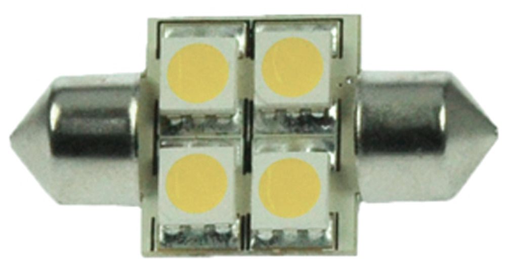 S&H 34694 LED-Soffitte 4SMD Ø16mmx31mm S8,5 10-30VDC 10-18VAC 0,7W 3000K dimm