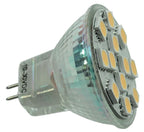 S&H 34701 LED-MR11 12SMD Ø35x35mm dimmbar GU4 10-30VDC 10-18VAC 2,3W 210Lm