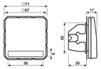 Jung CD1520BFNAKL SCHUKO Steckdose Klappdeckel Schriftfeld bruchs. weiß