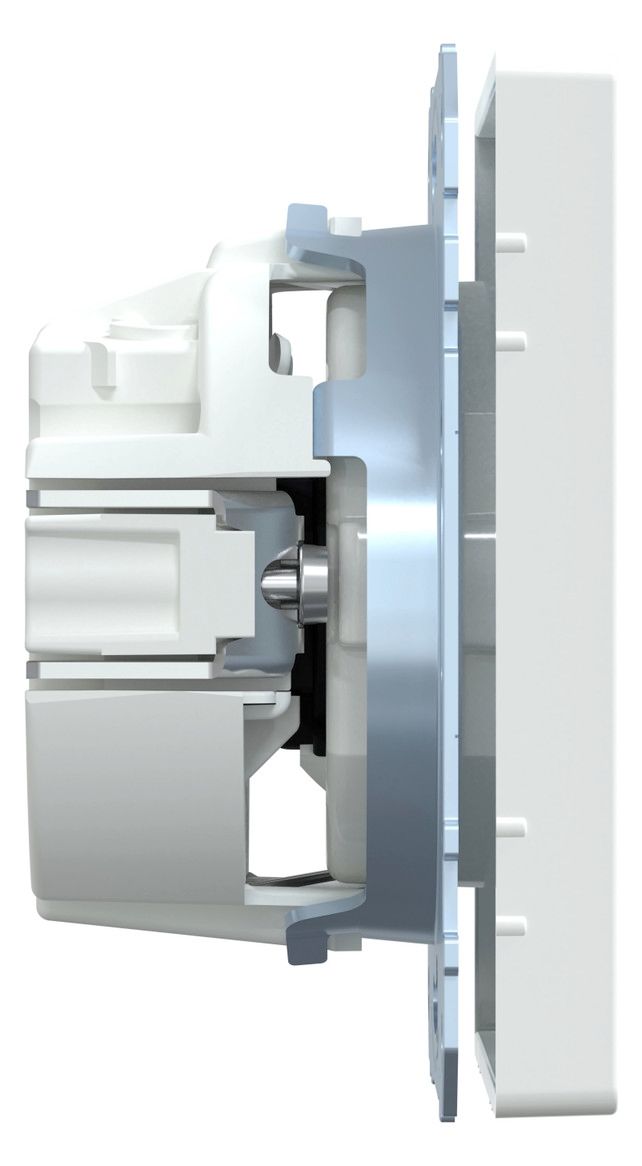 Mert MEG 2300-6035 SCHUKO-Steckdose BRS Steckklemme Lotosweiß