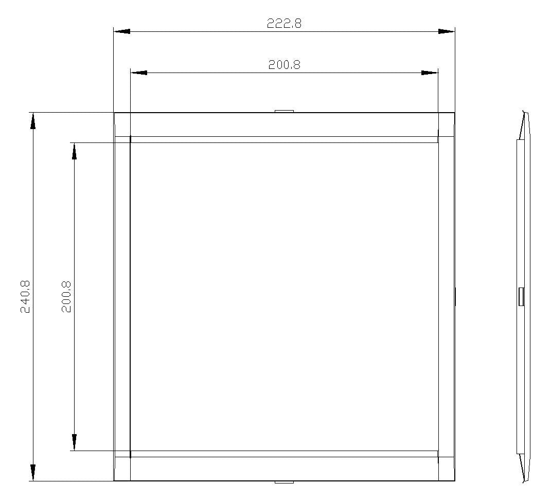 Siemens 3VA9503-0SB50 Blendrahmen f.Tür 200,3x200,8mm f.3VA15/25/26