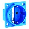 Bals 713 Schuko-Anbausteckdose 16A 3p IP20 blau H/B/T:50x50x36mm
