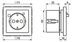 Jung LS5520.30 FI-SCHUKO-Steckdose 30mA