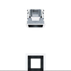 Zumtobel P-INF Q100L LED500-940 LDO BK WH LED Decken-Einbauleuchte 60817889