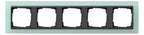 GIRA 021585 Abdeckrahmen 5fach Zwischen rahmen AN Event Opak Mint