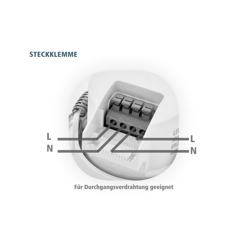 LeuchTek SPA65-6W-XW EBstrahler 6W IP65 Lichtfarbe 2700/3000/4000K 112279