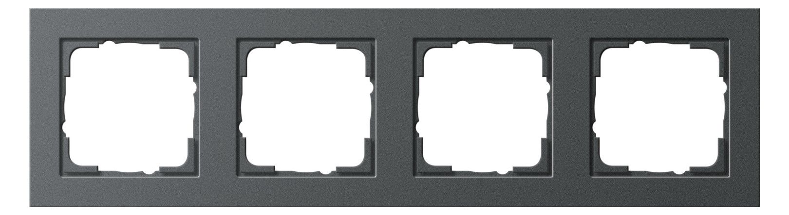 GIRA 021423 Abdeckrahmen 4fach E2 Anthrazit