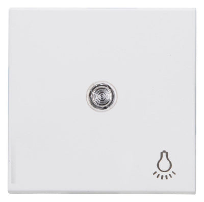 Kopp 490448003 HK07 Flächenwippe m.Linse u.Symbol "Licht" arktisweiß matt