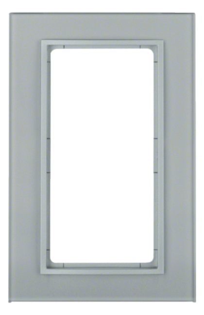 Berker 13096414 Glasrahmen m.großem Ausschnitt B.7 alu