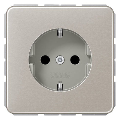 Jung CD 1521 PT SCHUKO®-Steckdose 16 A 250V ~ Schraubklemmen Al eloxiert Seri