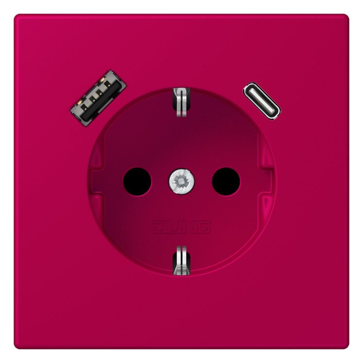 Jung LC1520-15CA230 SCHUKO-Steckd.m.USB Typ AC LC32101
