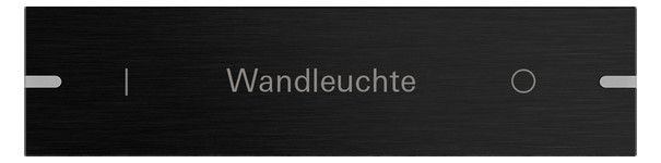 GIRA 8324126 Wippe indiv. Tastsensor4 4fach TS4 Aluminium Schwarz (eloxiert)