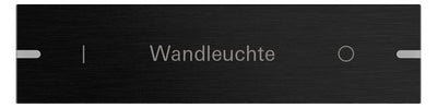 GIRA 8324126 Wippe indiv. Tastsensor4 4fach TS4 Aluminium Schwarz (eloxiert)