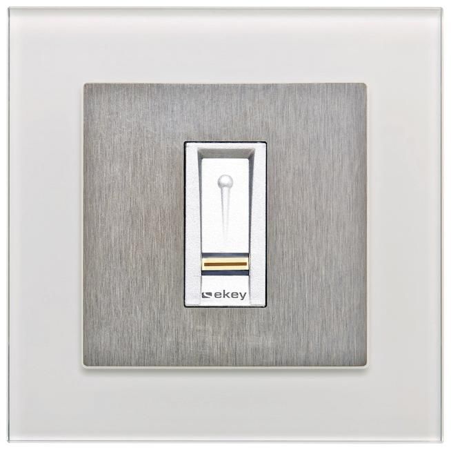 ekey 101702 Rahmen UP GL WE Rahmen FS UP Glas weiß IP44