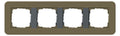 GIRA 0214426 Abdeckrahmen 4fach E3 Umbra/Anthrazit Soft-Touch