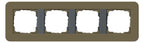 GIRA 0214426 Abdeckrahmen 4fach E3 Umbra/Anthrazit Soft-Touch
