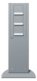 GIRA 134126 E-Säule 3x SCHUKO m.Shutter 491mm Energiesäule Farbe Alu