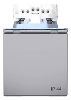 Mert MEG 2314-6036 SCHUKO-Steckdose m.Klappdeckel IP44 BRS StK Edelstahl