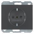 Berker 47357006 Steckdose SCHUKO m.erh.BS K.1 anthrazit matt