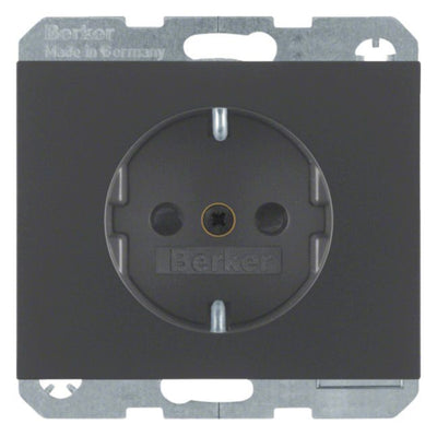 Berker 47357006 Steckdose SCHUKO m.erh.BS K.1 anthrazit matt