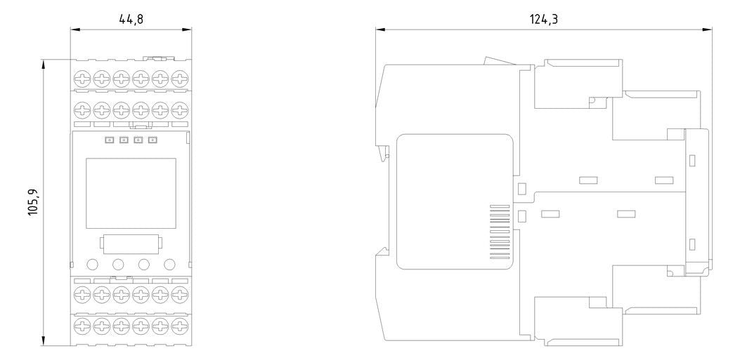Siemens 3TK2810-1KA41 Sicherheitsschalt- gerät Drehzahlüberwachung DC24V