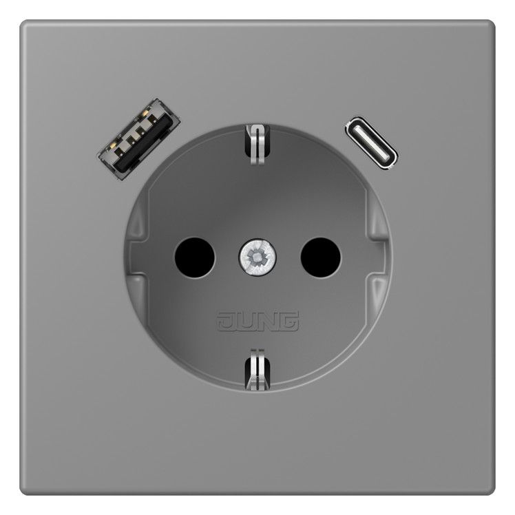Jung LC1520-15CA203 SCHUKO-Steckd.m.USB Typ AC LC32011