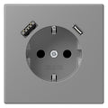 Jung LC1520-15CA203 SCHUKO-Steckd.m.USB Typ AC LC32011